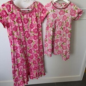Mother-Daughter Hanna Andersson matching dresses SIZES XS (W) 110 (Kids)